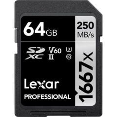 Lexar 64GB Professional 1667x SDXC UHS-II cards