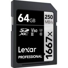 Lexar 64GB Professional 1667x SDXC UHS-II cards