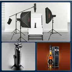 JINBEI KE-35x140cm Hızlı Açılan Strip Softbox Gridli