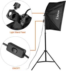OEM Marka D5072 Tekli Softbox Video Çekim Işığı (135Watt 5500K Ampül Dahil)