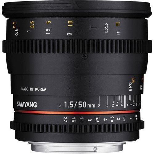 Samyang 50mm T1.5 AS UMC VDSLR II Lens
