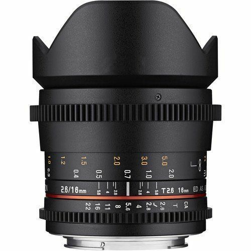 Samyang 16mm T2.6 ED AS UMC Cine Lens (Canon EF)