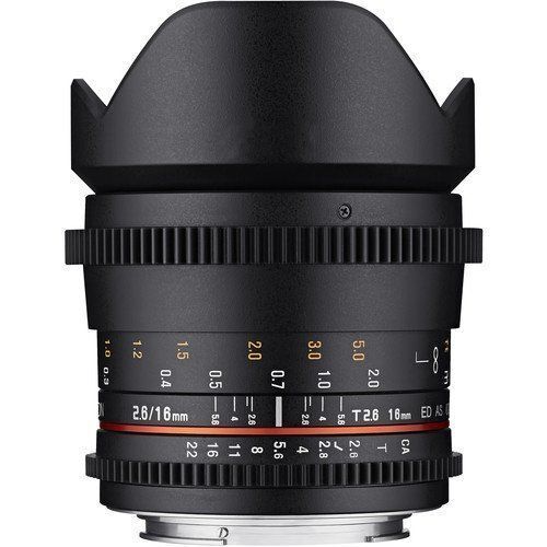 Samyang 16mm T2.6 ED AS UMC Cine Lens (Canon EF)