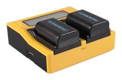 Patona 7580 Sony np-fw50 için Çift Lcd Usb Şarj Cihazı