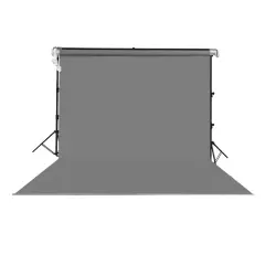Stil Fon 160 cm x 270 cm Sonsuz Gri Fon Perdesi Seti