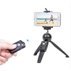 Pdx Tiktok Kollu Masa Mini Tripodu 25 cm Bluetooth Kumanda Dslr Cep Telefonu