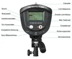 JINBEI Pro Dıgıtal P-1200w/s LCD Ekran Paraflaş