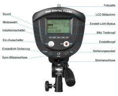 JINBEI Pro Dıgıtal P-1200w/s LCD Ekran Paraflaş