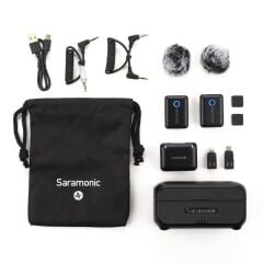 Saramonic Blink500 B2+ 2 Kişilik Kablosuz Yaka Mikrofonu (4 in 1)