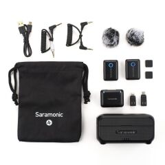 Saramonic Blink500 B2+ 2 Kişilik Kablosuz Yaka Mikrofonu (4 in 1)