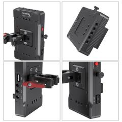 SmallRig V Montajlı Pil Adaptör Plakası Kelepçeli 3202
