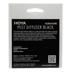 Hoya 72mm Mist Diffuser Filtre Black No1