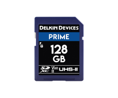 Delkin 128GB SD UHS-II 1900X V60 Prime Hafıza Kartı (Okuma:280 - Yazma:150)