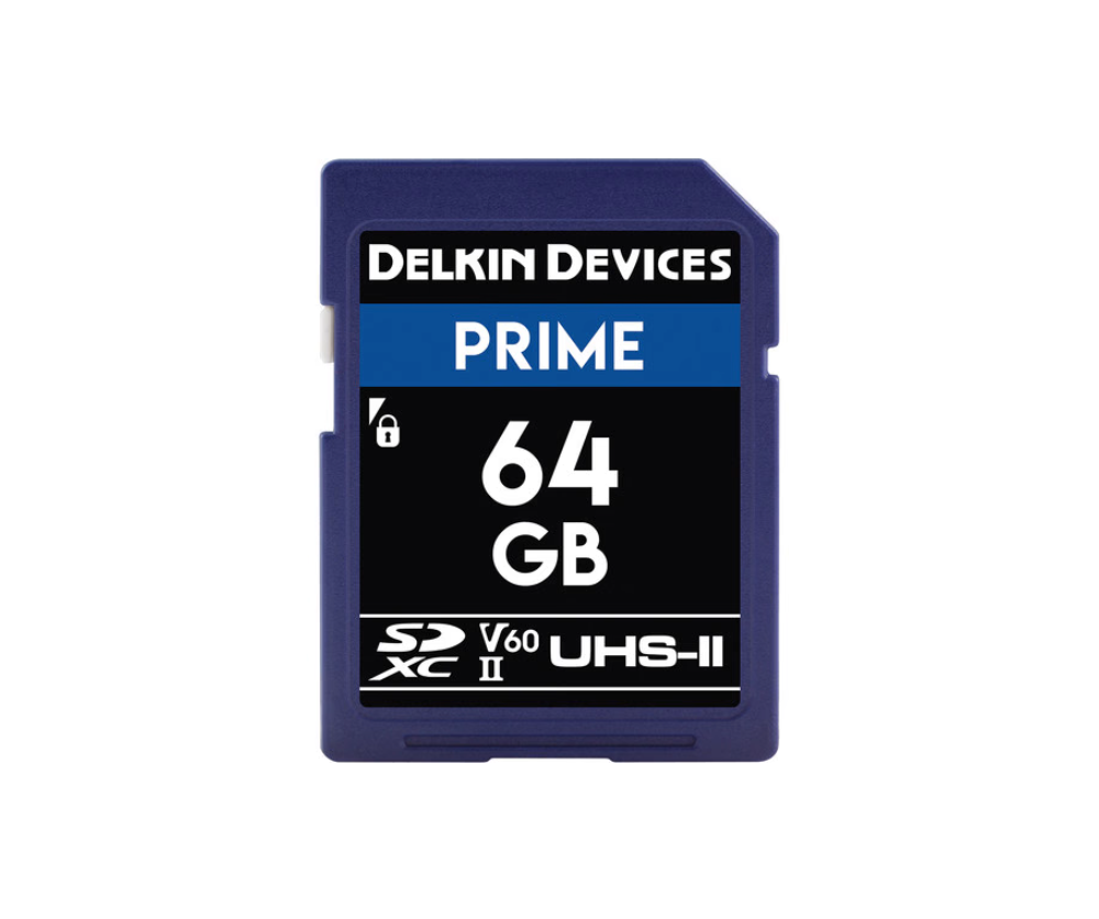 Delkin 64GB SD UHS-II 1900X V60 Prime Hafıza Kartı