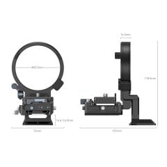 SmallRig 4244 Sony A1 / A7 / A 9 / FX Serisi İçin Döndürülebilir Yataydan Dikeye Montaj Plakası Kiti