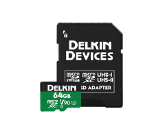 Delkin Power 64GB Micro SD Uhs-II 2000X (V90) Hafıza Kartı