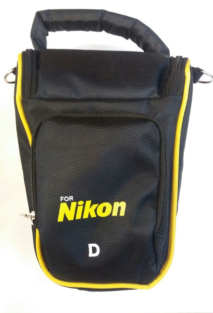 Nikon Baskılı Üçgen Fotoğraf Makinesi Çantası