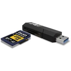 Delkin Devices USB 3.1 SD ve MicroSD A2 Hafıza Kart Okuyucu