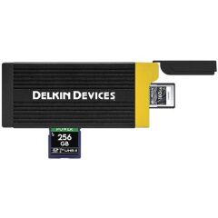 Delkin Devices CFexpress Type A & UHS-II SDXC Hafıza Kartı Okuyucu DDREADER-58