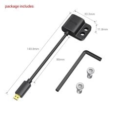 SmallRig Ultra Slim 4K HDMI Adaptör Kablosu (D - A) 3021