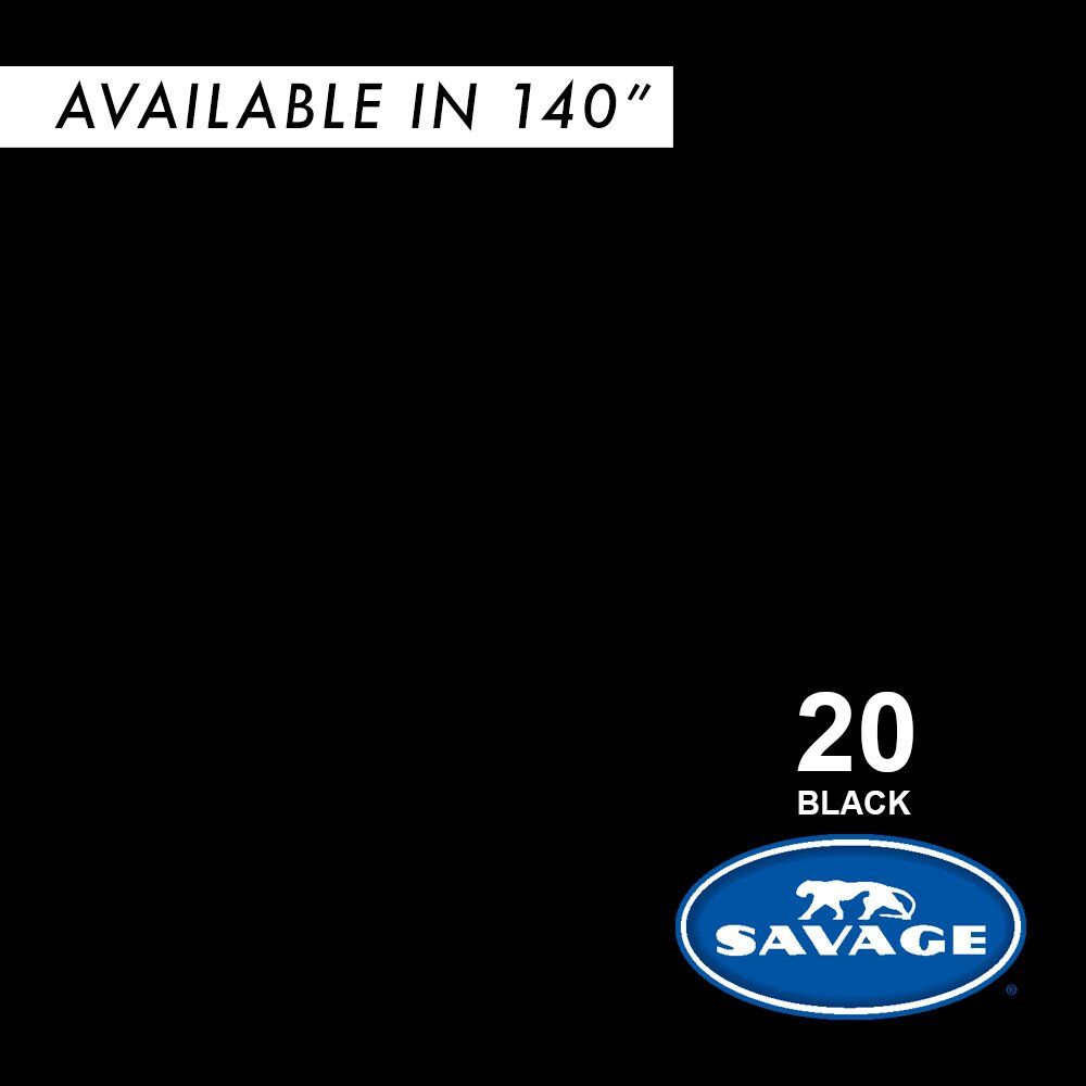 Savage (U.S.A) Stüdyo Kağıt Fon Black 271x1100 cm