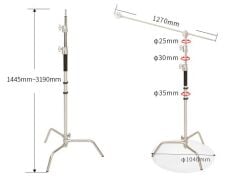 JINBEI CK-2  Krom Çelik Işık Standı