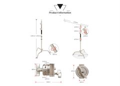 JINBEI CK-2  Krom Çelik Işık Standı