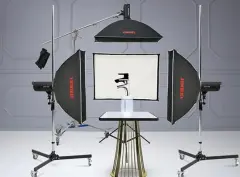 JINBEI KE-40x180cm Hızlı Açılan Strip softbox Gridli