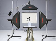 JINBEI KE-40x180cm Hızlı Açılan Strip softbox Gridli