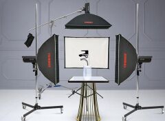 JINBEI KE-40x180cm Hızlı Açılan Strip softbox Gridli