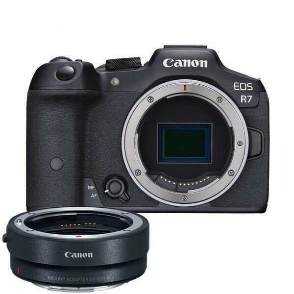 Canon EOS R7 Body Aynasız Fotoğraf Makinesi + Canon EF-EOS R Mount Adaptör