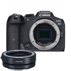 Canon EOS R7 Body Aynasız Fotoğraf Makinesi + Canon EF-EOS R Mount Adaptör