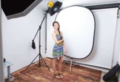 Savage (U.S.A) Teal/White Collapsible Backdrop (Katlanabilir Beyaz/Yeşil Fon)