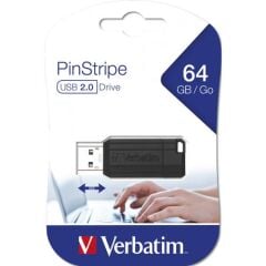 Verbatim 64GB PinStripe USB 2.0 Bellek