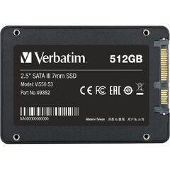 Verbatim 512GB Vi550 2.5'' SATA III Dahili SSD