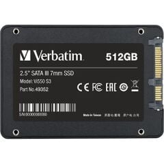 Verbatim 512GB Vi550 2.5'' SATA III Dahili SSD